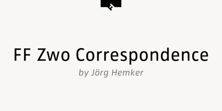 FF Zwo Correspondance font preview