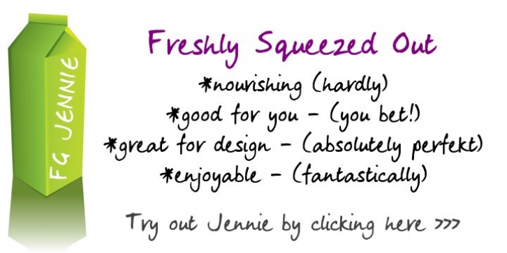 FG Jennie font preview