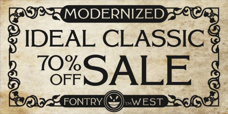 FHA Modernized Ideal Classic font preview