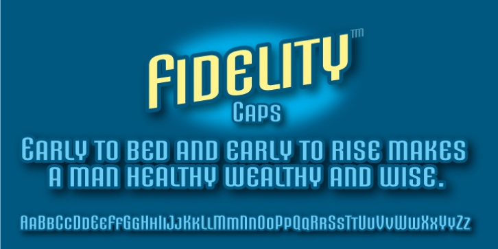 Fidelity Caps font preview