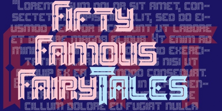 Fifty Famous Fairy Tales font preview