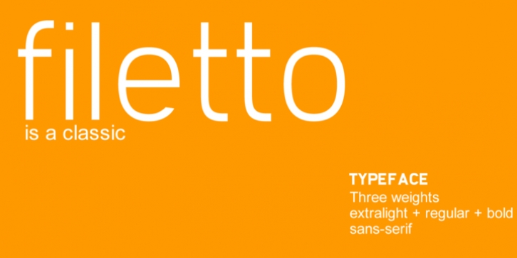 Filetto font preview