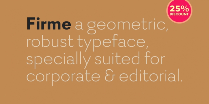 Firme font preview