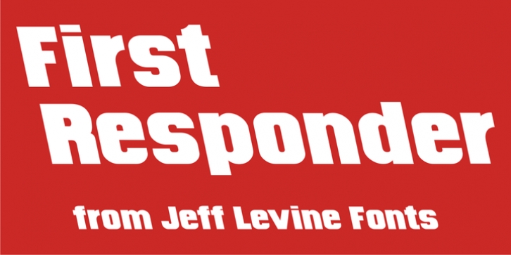 First Responder JNL font preview