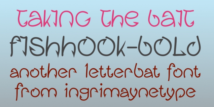 Fishhook font preview