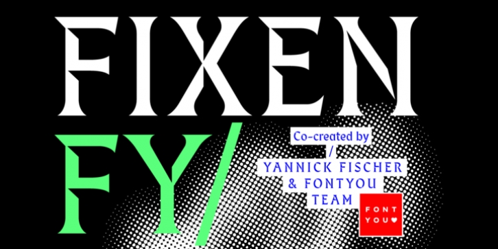 Fixen FY font preview