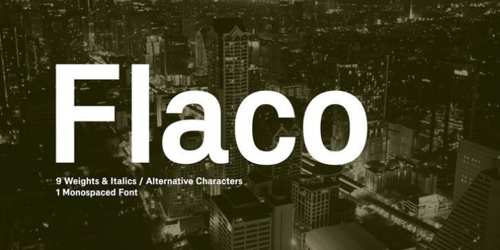 Flaco font preview