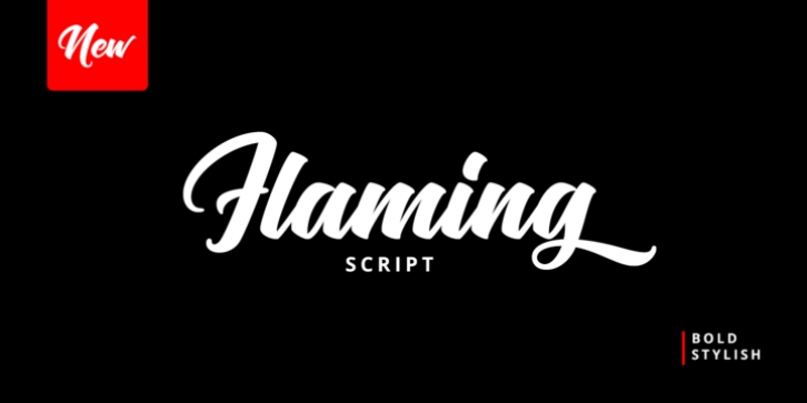 Flaming font preview