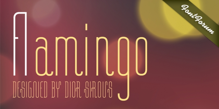 Flamingo font preview