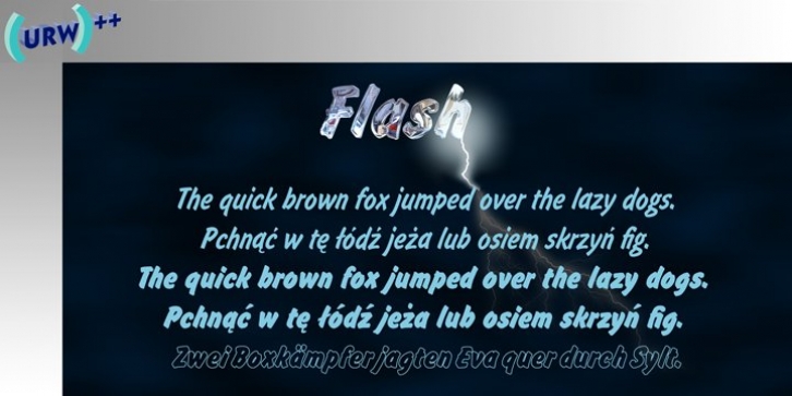 Flash font preview