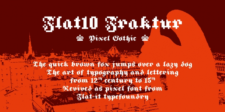 Flat10 Fraktur font preview