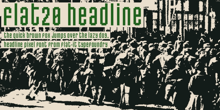 Flat20 Headline font preview