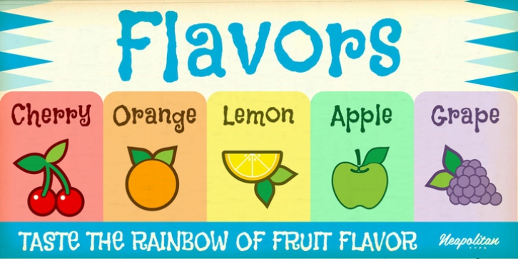 Flavors Pro font preview