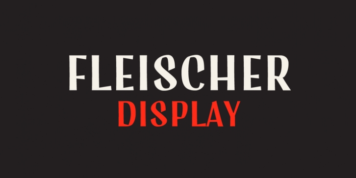 Fleischer Display font preview