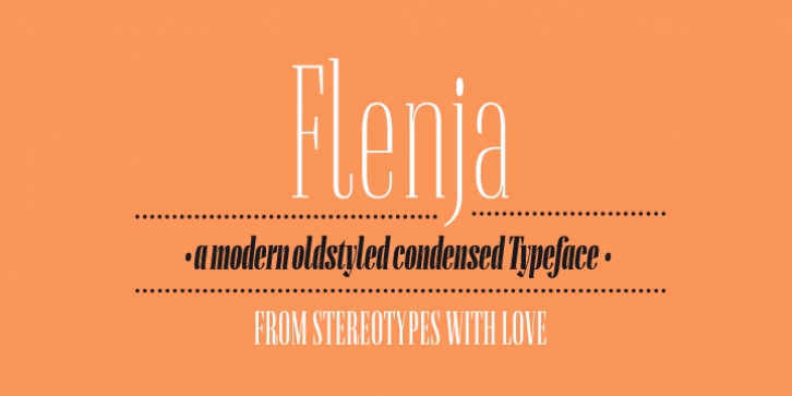 Flenja font preview