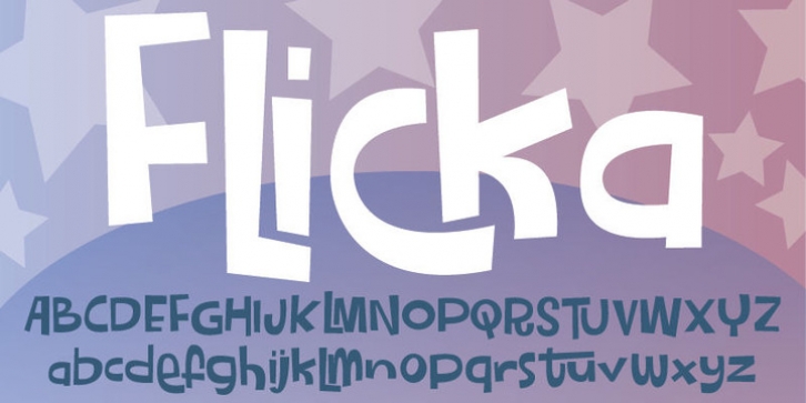 Flicka font preview