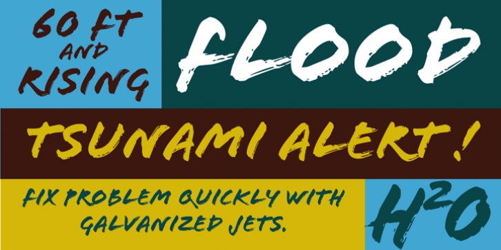 Flood font preview