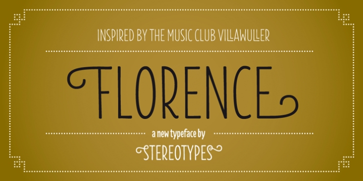 Florence font preview