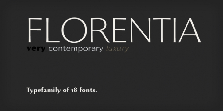 Florentia font preview