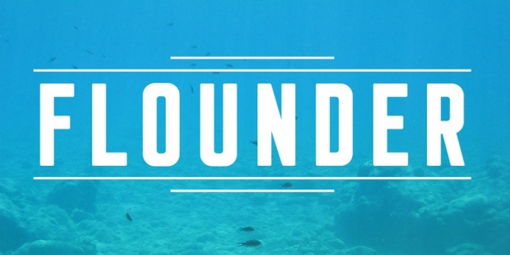 Flounder font preview