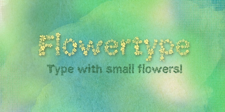 Flowertype font preview