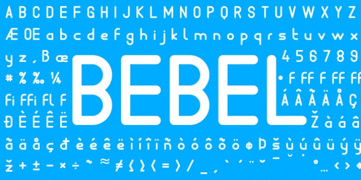 FM Bebel font preview