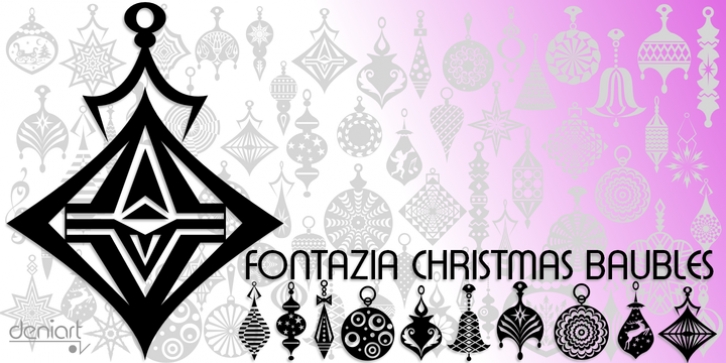 Fontazia Christmas Baubles font preview