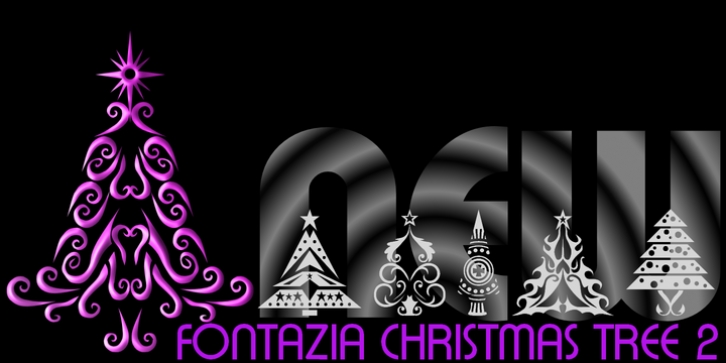 Fontazia Christmas Tree 2 font preview