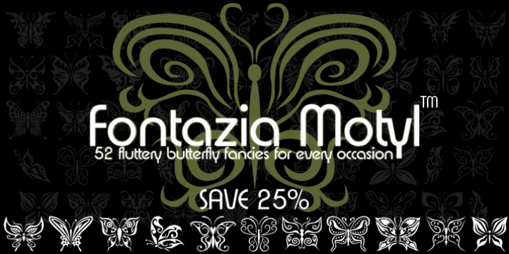 Fontazia Motyl font preview