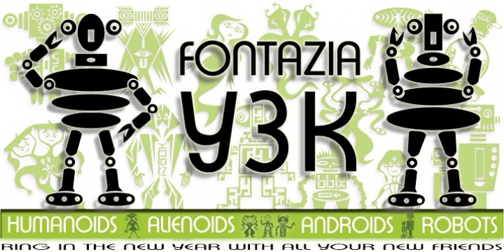 Fontazia Y3K font preview