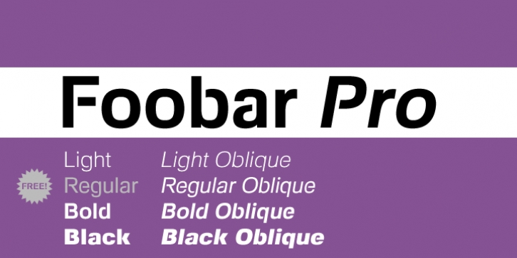 Foobar Pro font preview