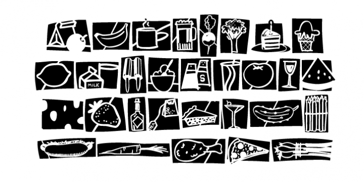 Food Doodles font preview