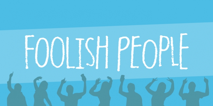 Foolish People font preview