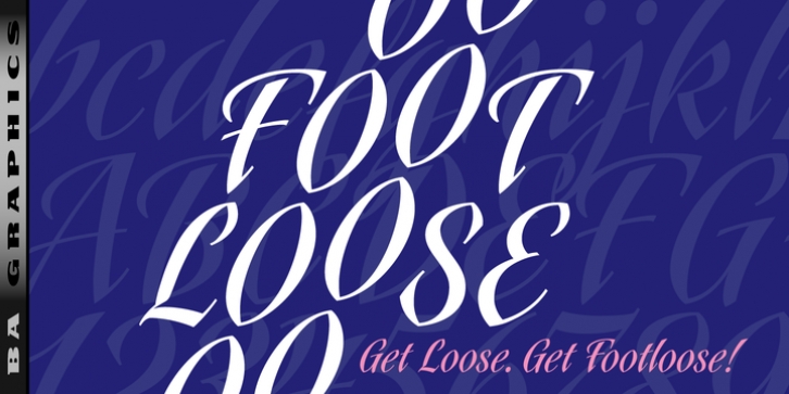 Footloose font preview