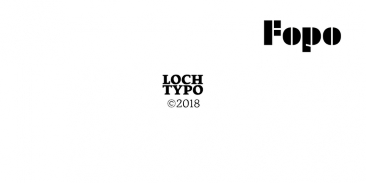 Fopo font preview