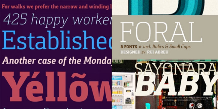 Foral Pro font preview