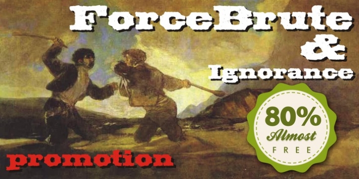 Force BruteIgnorance font preview