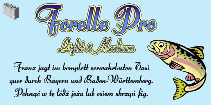 Forelle Pro font preview