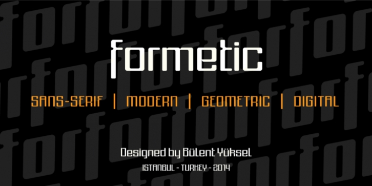 Formetic font preview