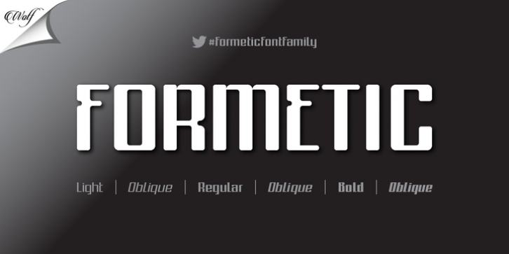 Formetic font preview