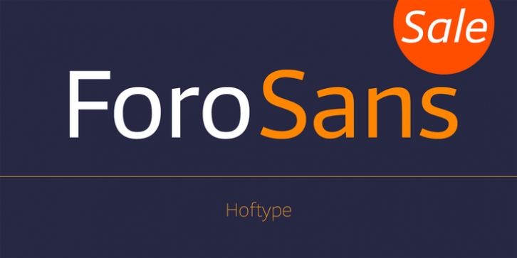 Foro Sans font preview