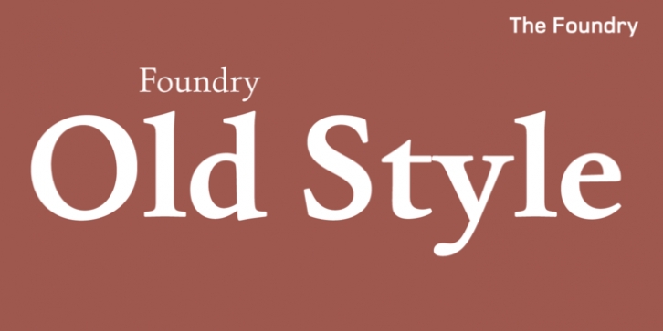 Foundry Old Style font preview