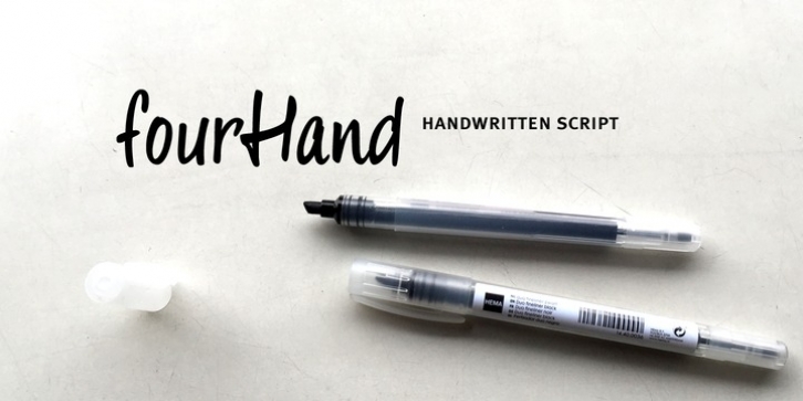 fourHand font preview