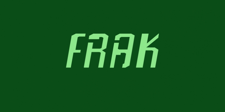 Frak font preview