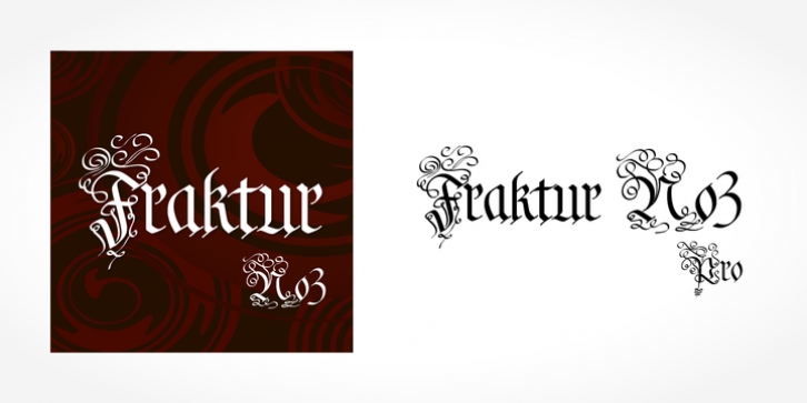 Fraktur No3 Pro font preview