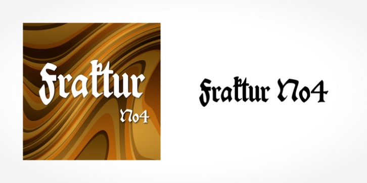 Fraktur No4 font preview