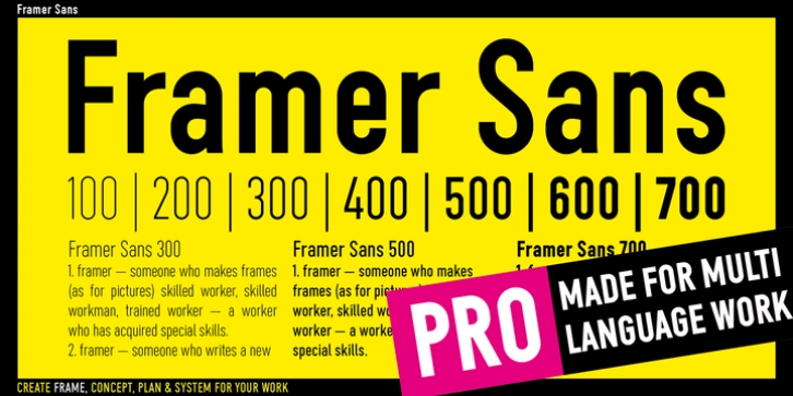 Framer Sans font preview