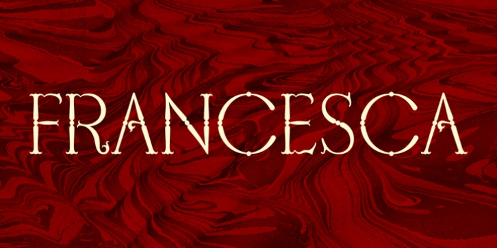 Francesca font preview