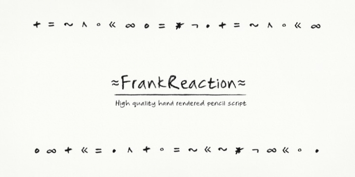 Frank Reaction font preview
