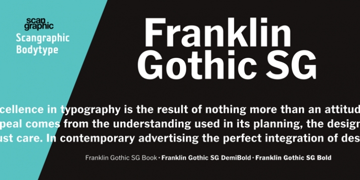 Franklin Gothic SG font preview